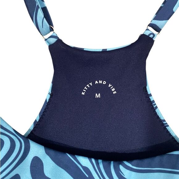Kitty & Vibe Play Dress in Blue Swirl Size medium Swim and Exercise Dress - Picture 8 of 11